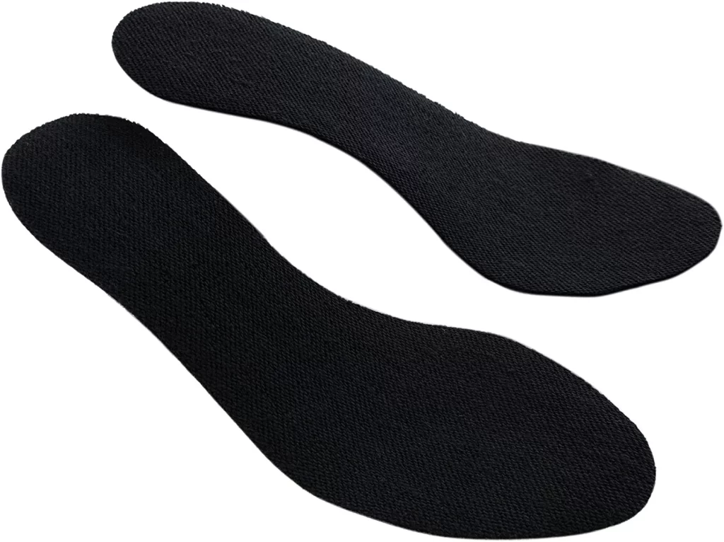 SoxsolS Black Cotton Flat Insert for Sockless Shoes for Women