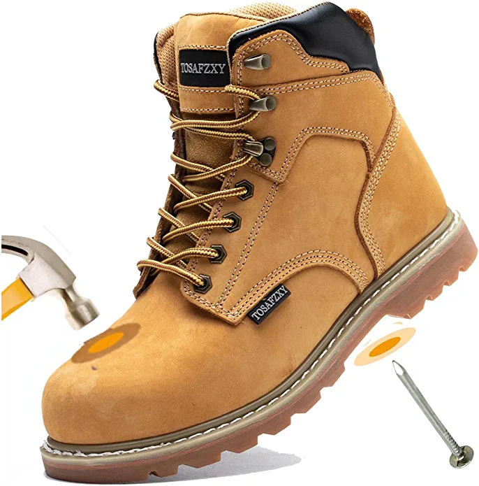 TOSAFZXY Work Safety Boots for Men