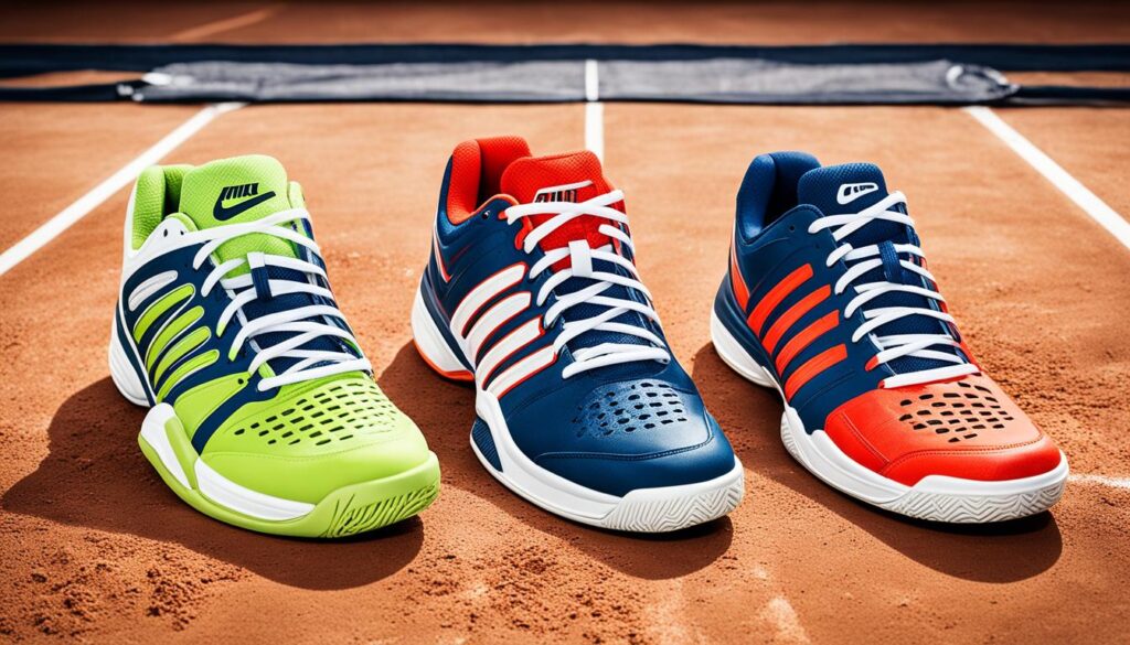 Compare All-Court and Clay Court Tennis Shoes
